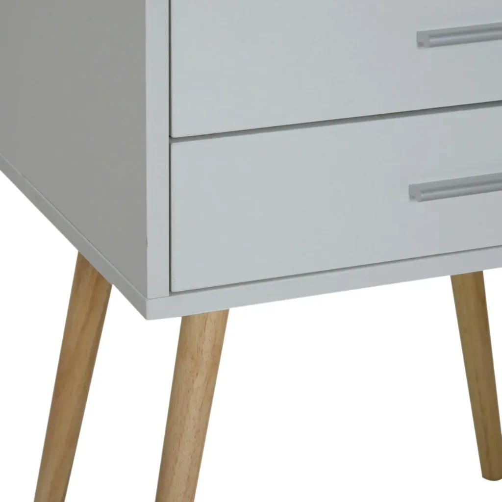 Nachttisch Nachtschrank Nachtkommode Konsole Beistelltisch 2 x Schublade Holz 48 x 40 x 60 cm