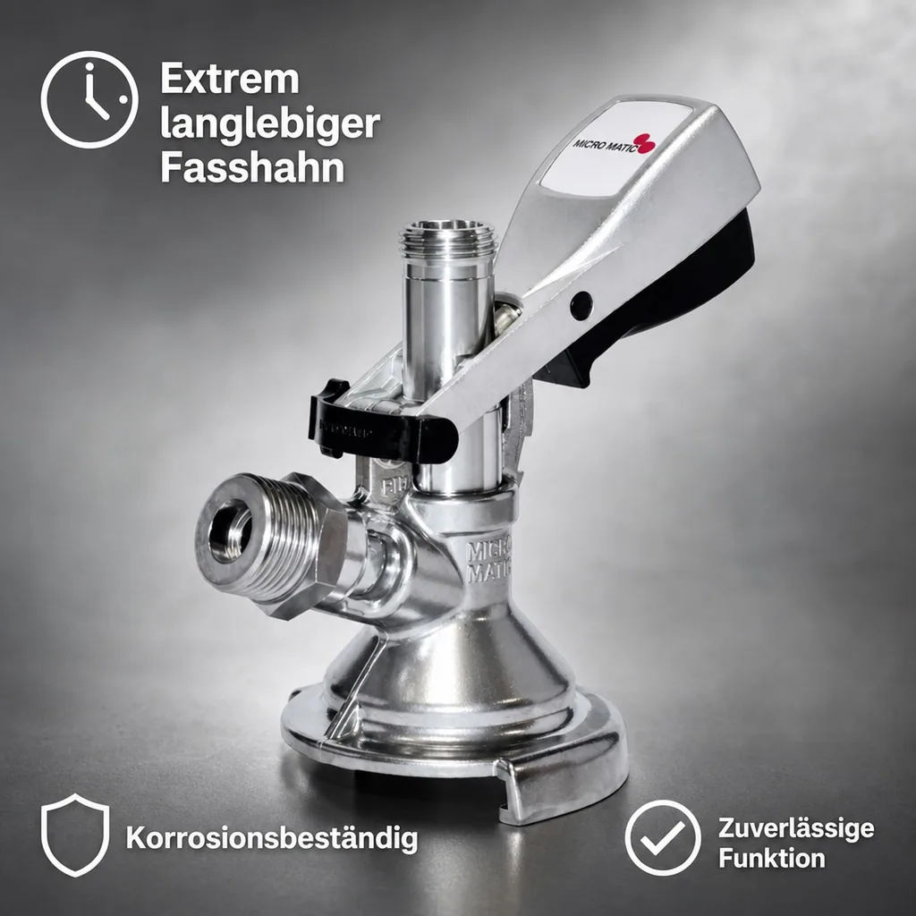 Kombi - Zapfkopf, Keg Anschluss - Micro-Matic, Kelleranstich