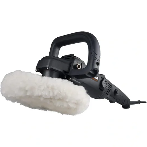 AGM1084P Winkelpolierer 1400W - 180mm - Variable Geschwindigkeitskontrolle - Softgriff - Inkl. Zubehör mit Tragetasche