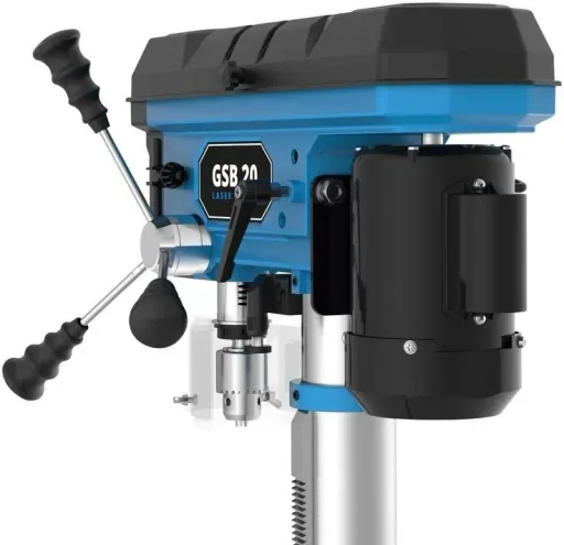 Säulenbohrmaschine Xtra Long GSB 20 mit Laser und Neigung 500W mit Schnellspannfutter B16 - 1-16 mm