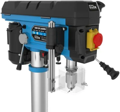 Säulenbohrmaschine Xtra Long GSB 20 mit Laser und Neigung 500W mit Schnellspannfutter B16 - 1-16 mm