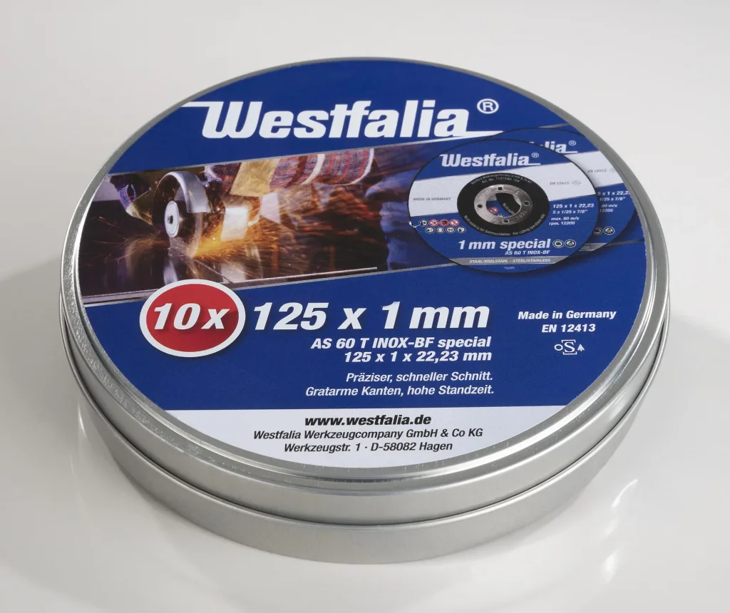 Trennscheiben INOX 125 x 1,0 mm, 10 Stück in Dose