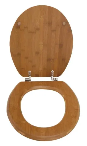 WC Sitz Bambus Dunkel