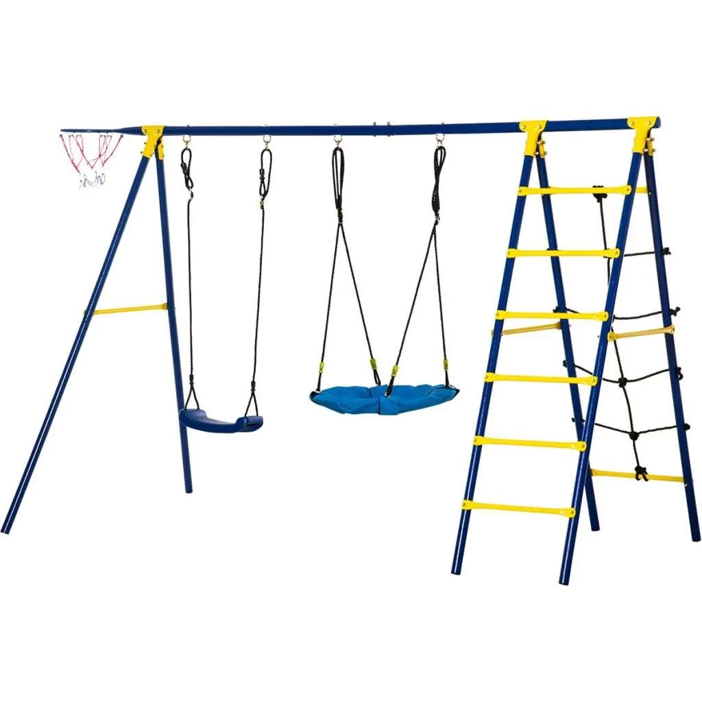 Kinderschaukel - Metallgestell - 285 x 138 x 175 cm