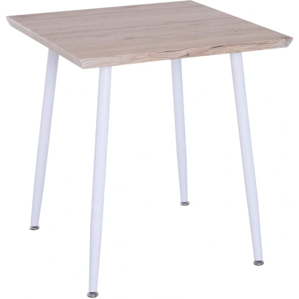 3-teilige Essgruppe Sitzgruppe Esstisch Set Holztisch Naturholzmaserung mit 1 Tisch + 2 Stühlen