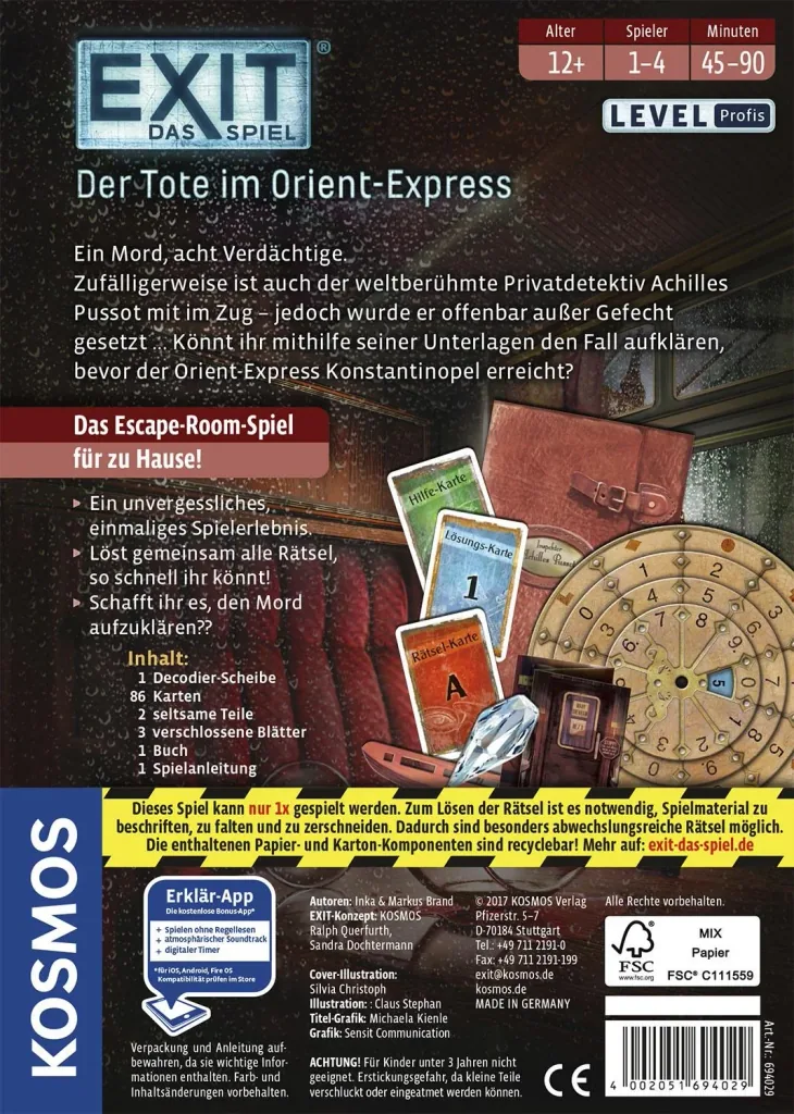 EXIT - Das Spiel - Der Tote im Orient-Express