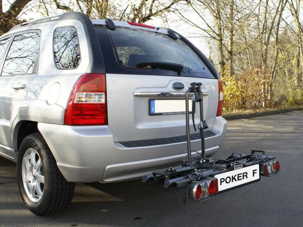 Fahrradträger für Anhängerkupplung "Poker-F" - abklappbar