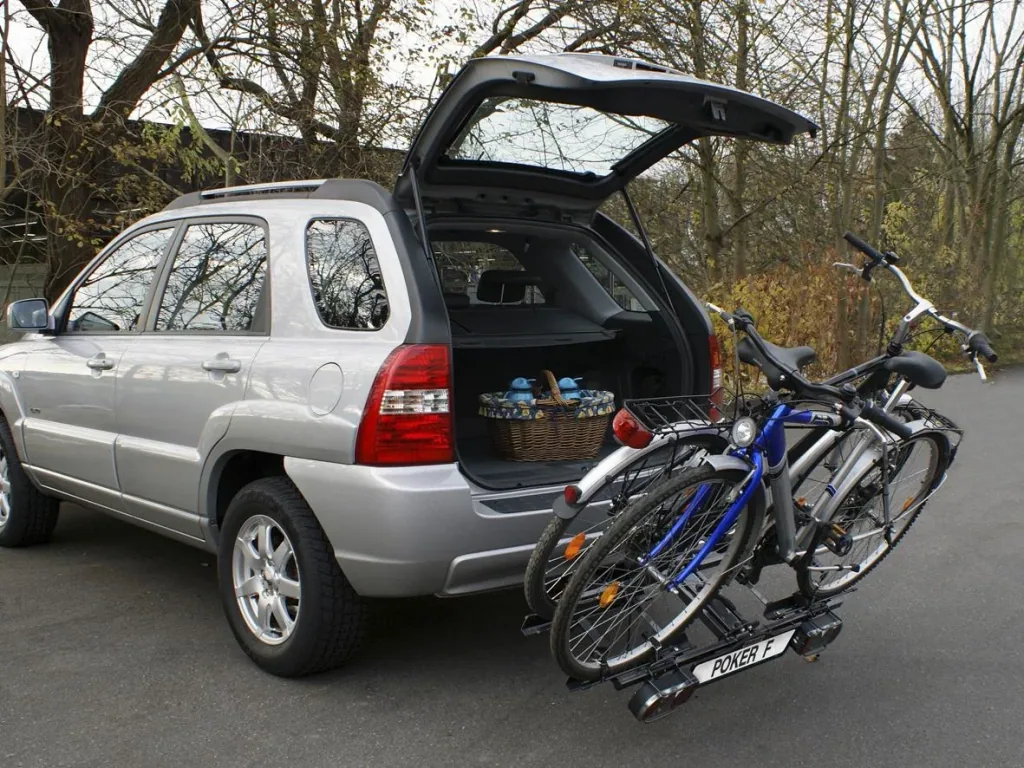 Fahrradträger für Anhängerkupplung "Poker-F" - abklappbar
