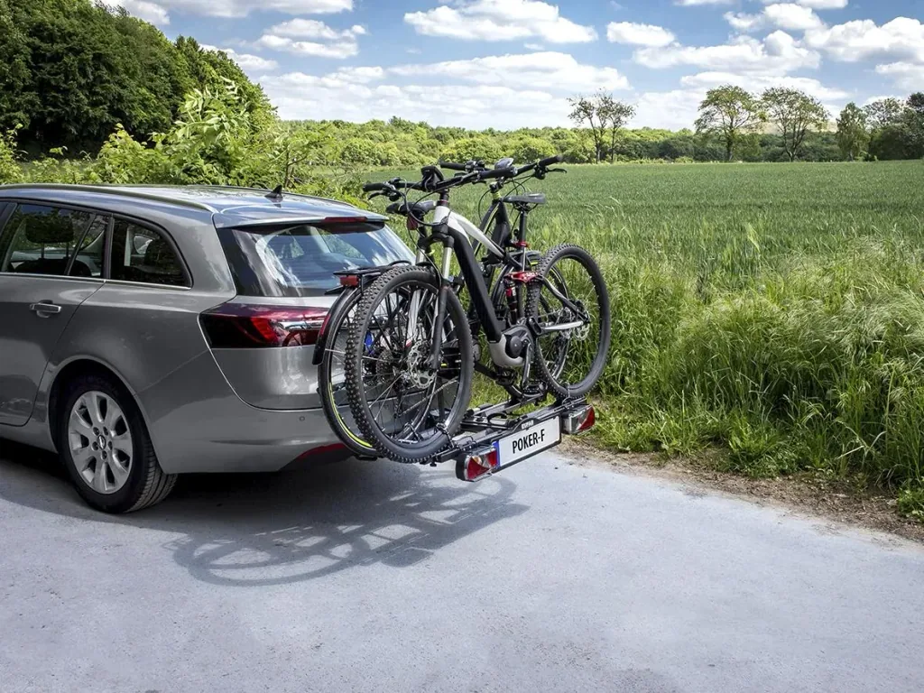 Fahrradträger für Anhängerkupplung "Poker-F" - abklappbar