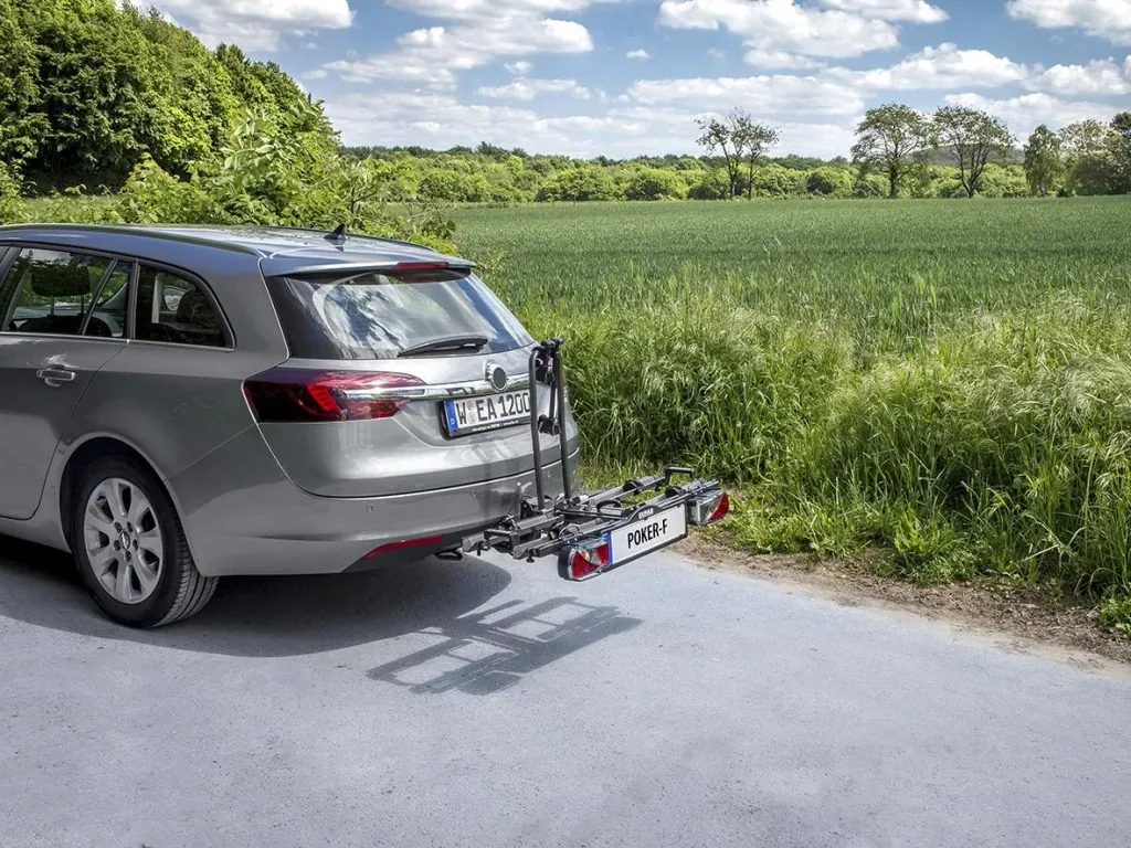 Fahrradträger für Anhängerkupplung "Poker-F" - abklappbar