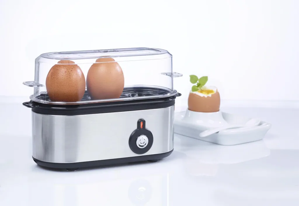 Edelstahl Eierkocher Mini für 1-3 Eier, 210 Watt