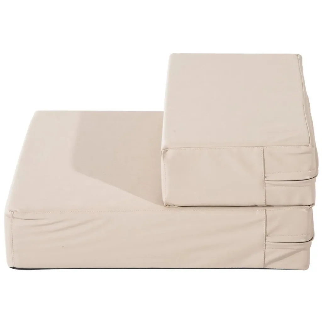 Tiertreppe Hundetreppe Katzentreppe Unterlage für Haustier Klappbar Gelbbraun L42 x B39 x H20 cm