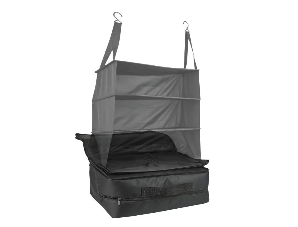 Hängeregal Reisetasche, 3 Fächer, 41 x 26 x 70 cm