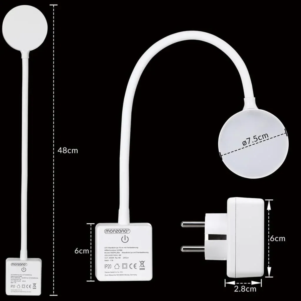 LED-Wandleuchte Iys Weiß