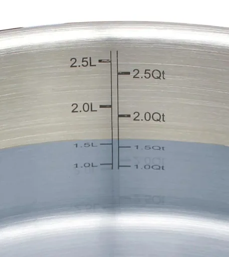 Topfset "Universal" 6-teilig, Edelstahl, Induktionsboden, Liter-Messskala innen