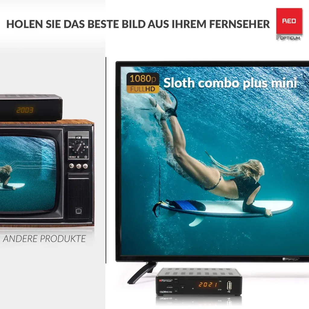 Receiver Sloth Combo plus mini DVB-S2/T2/C