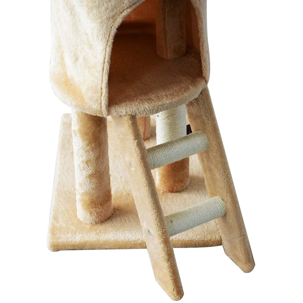Katzenbaum Kratzbaum Katzenkratzbaum Kletterbaum 4 Spielzeug Beige