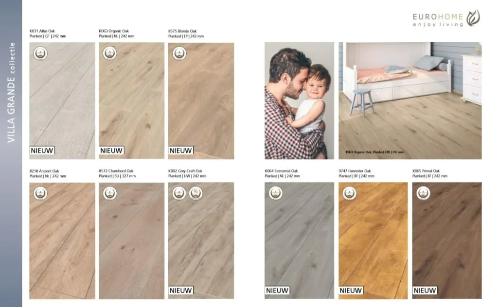 Villa Grande Laminatboden Primal Oak 8 mm 2,48 m²