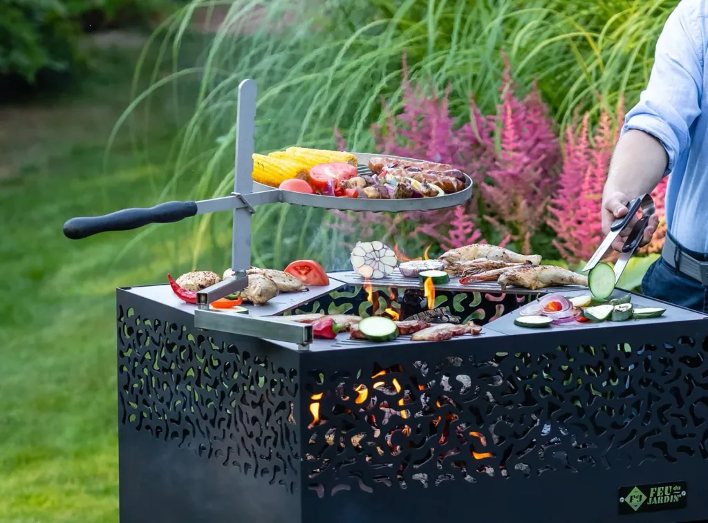 Schwenkarm für Grillrost und Pfannenhalter