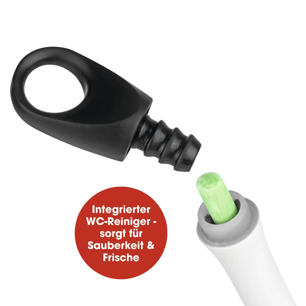 WC-Bürste mit integriertem Reinigungsstein, Silikon