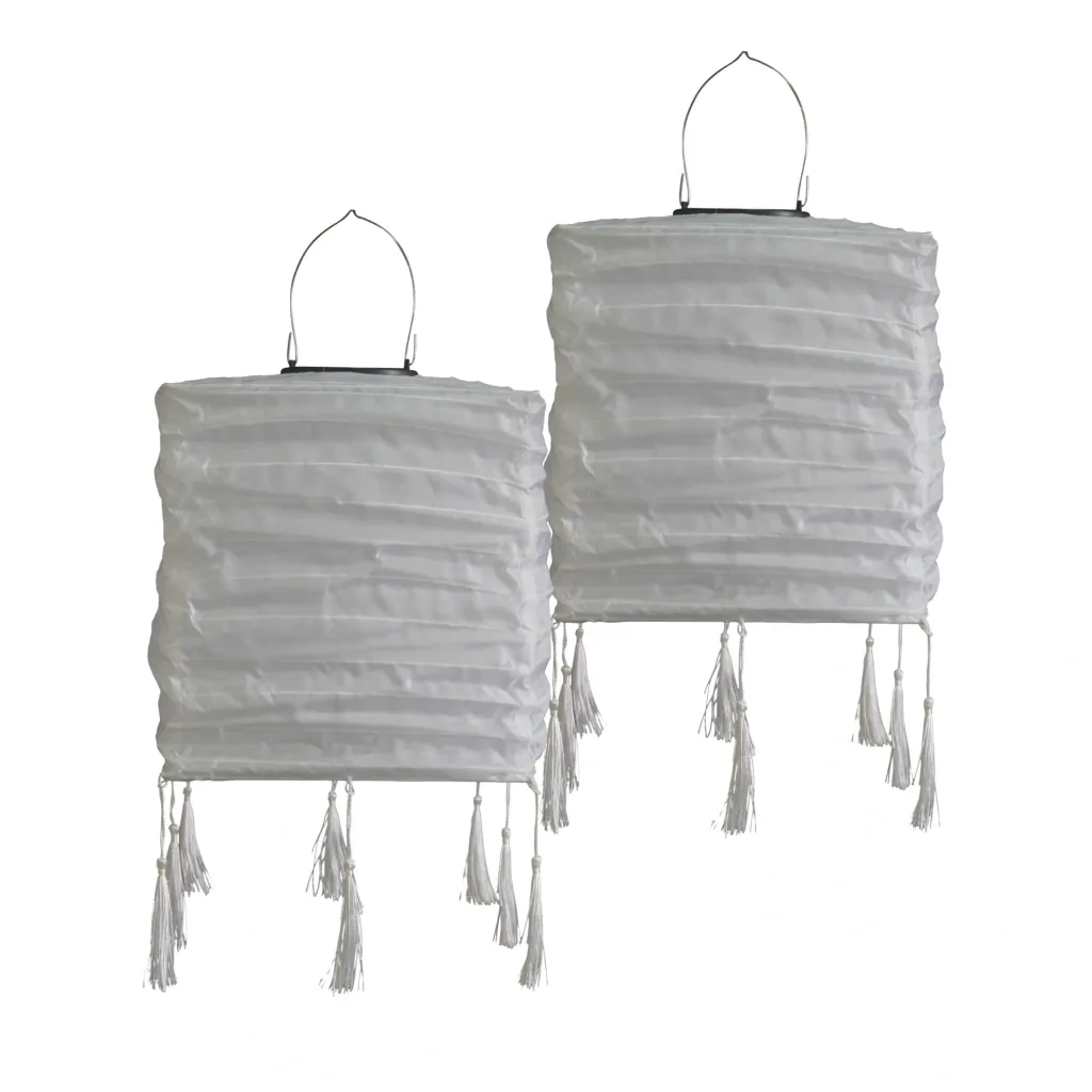 LED Solar Outdoor Lampion 2er Set