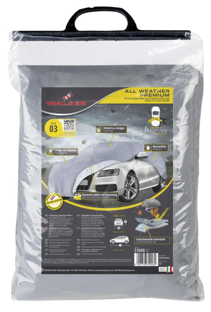 Autoabdeckplane all weather - Größe 3 - 420x176x149cm - PVC beschichtet