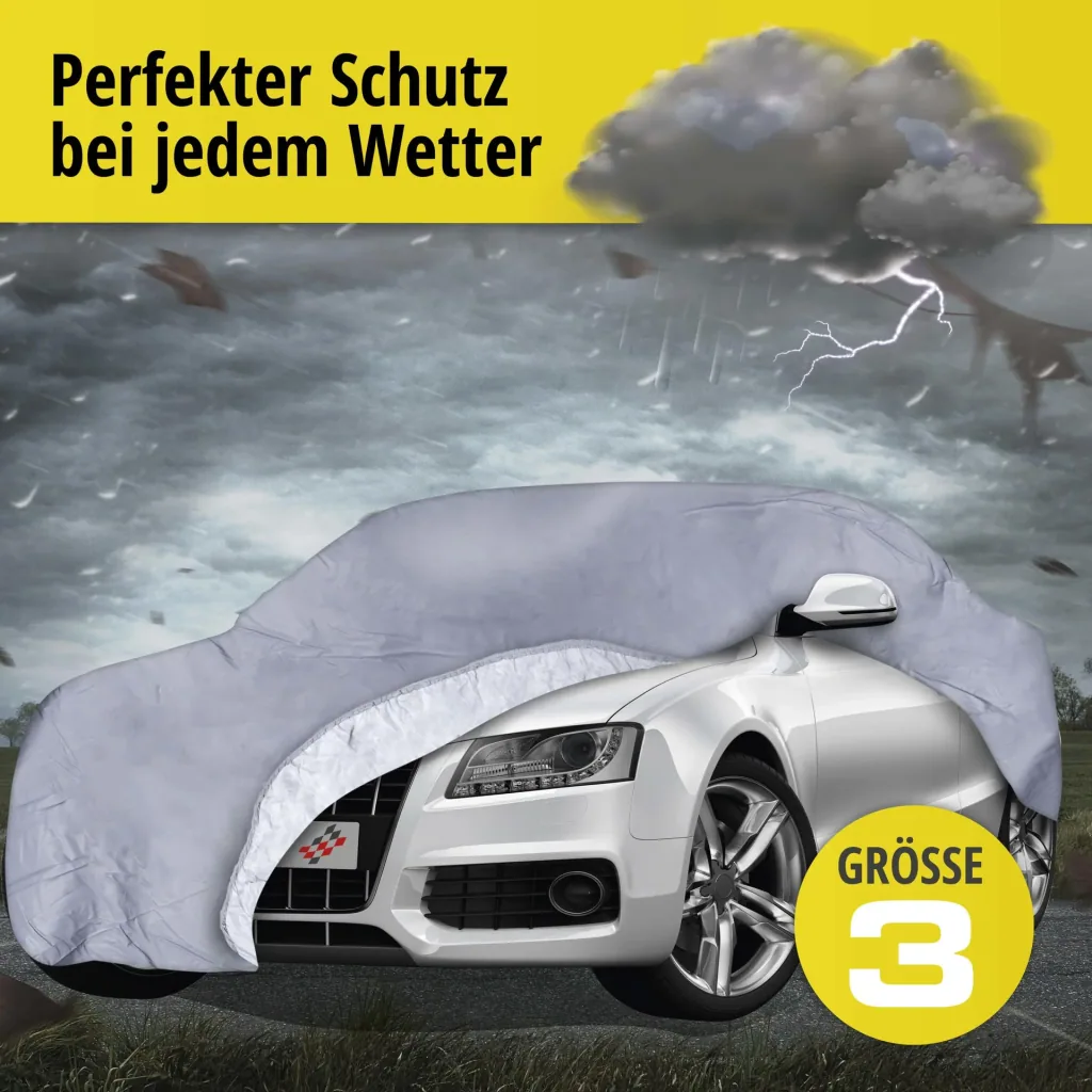 Autoabdeckplane all weather - Größe 3 - 420x176x149cm - PVC beschichtet