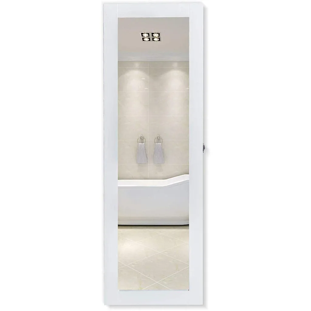2 in 1 Schmuckschrank Wandspiegel L37 x W9.5 x H112 cm