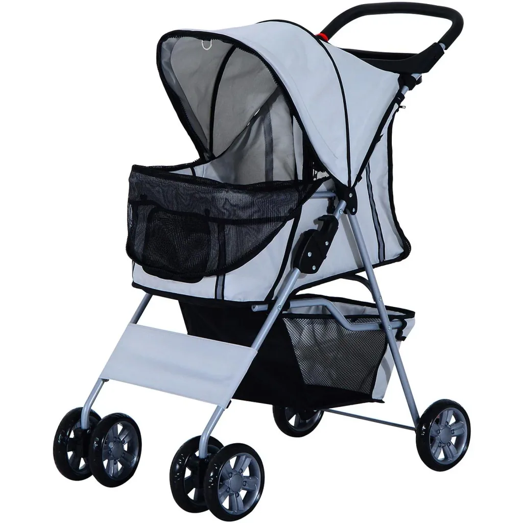 Hundewagen Hundebuggy Hunde Pet Stroller Buggy Grau