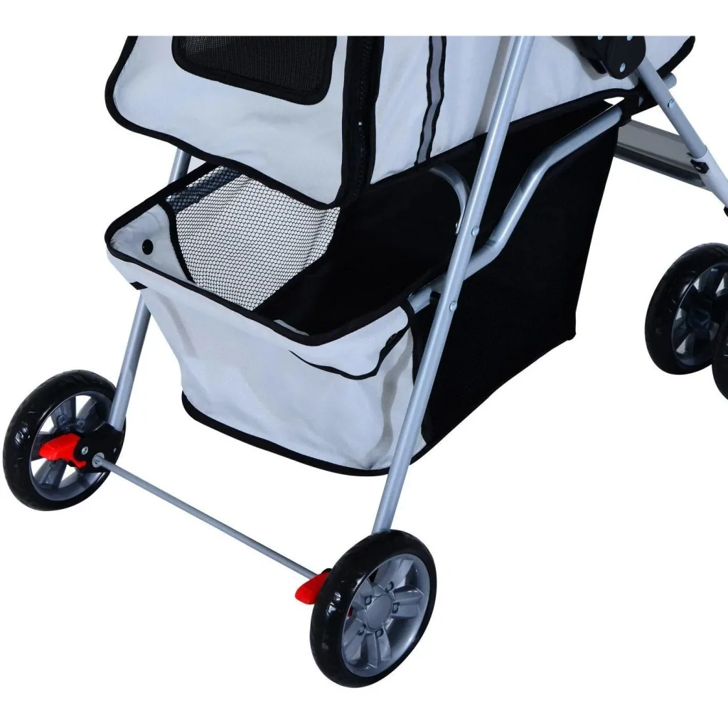 Hundewagen Hundebuggy Hunde Pet Stroller Buggy Grau