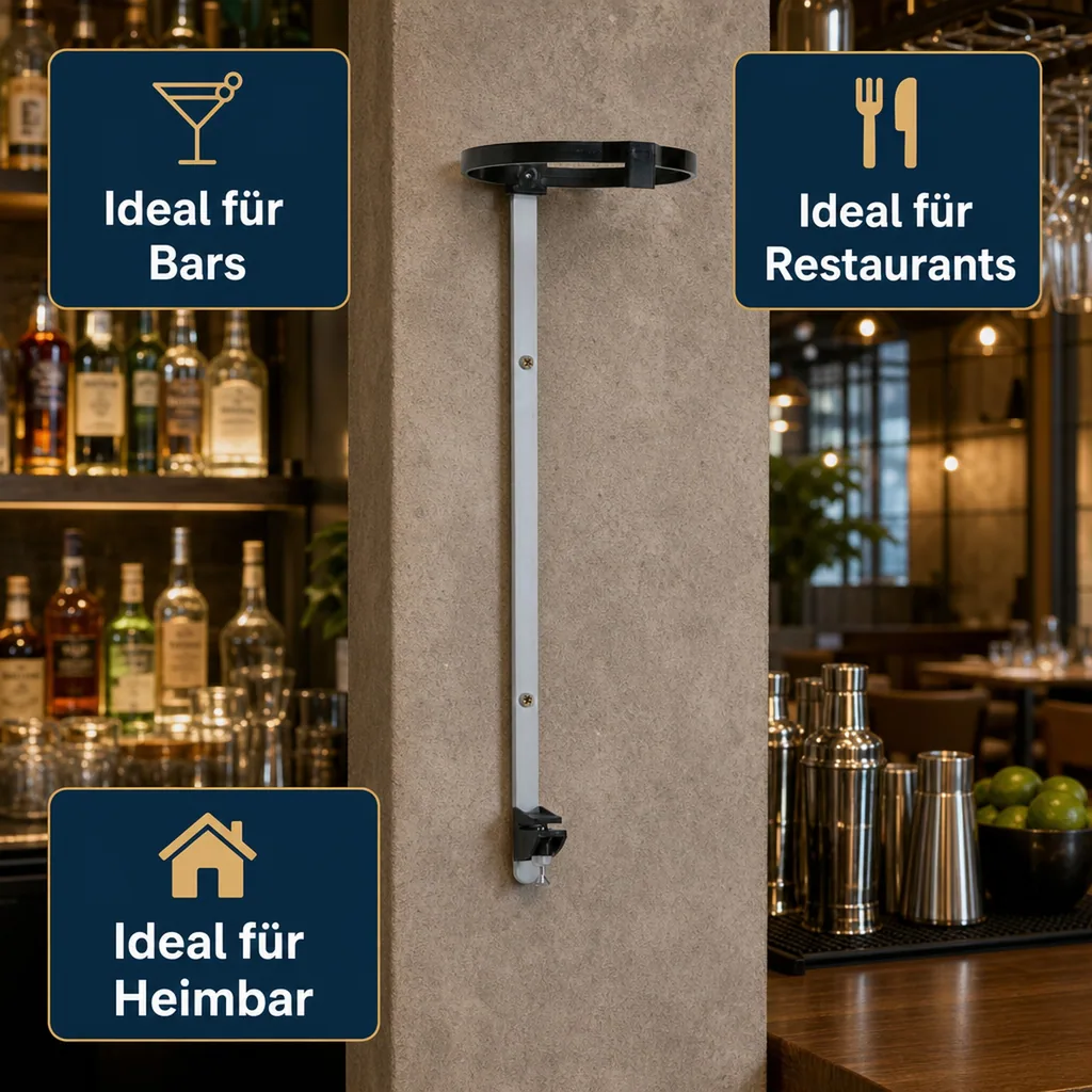 Flaschenhalter, Flaschen Wandhalterung, Wandhalter für 3.0 Liter Flaschen