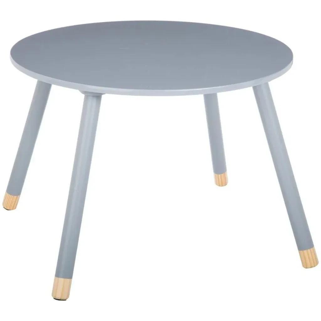 NL Kindertisch Rund - grau - 60x60x43 cm