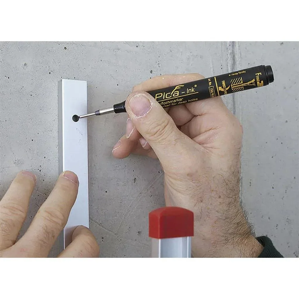 3er-Set Marker 150/40 für tiefe Löcher - permanent - rot, blau und schwarz