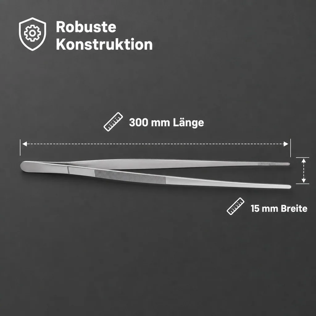 Pinzette Edelstahl, 300mmx15mm