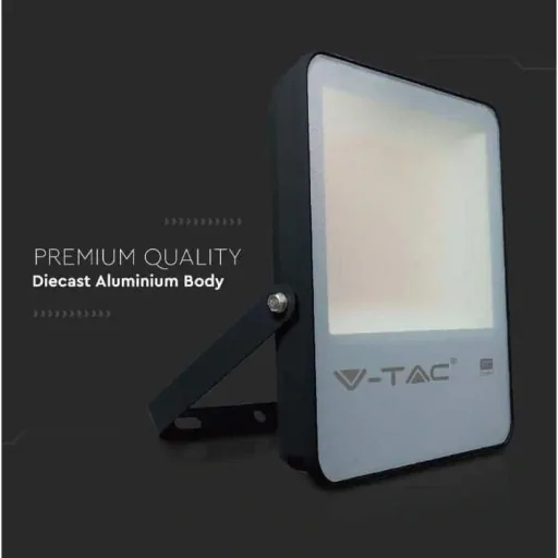 VT-132 LED-Flutlicht - 100 W - 13700 Lm - 6500K - schwarz - Extra effizient
