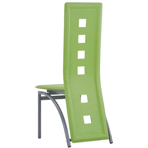 Esszimmerstühle 4-Sitzer Kunstleder grün