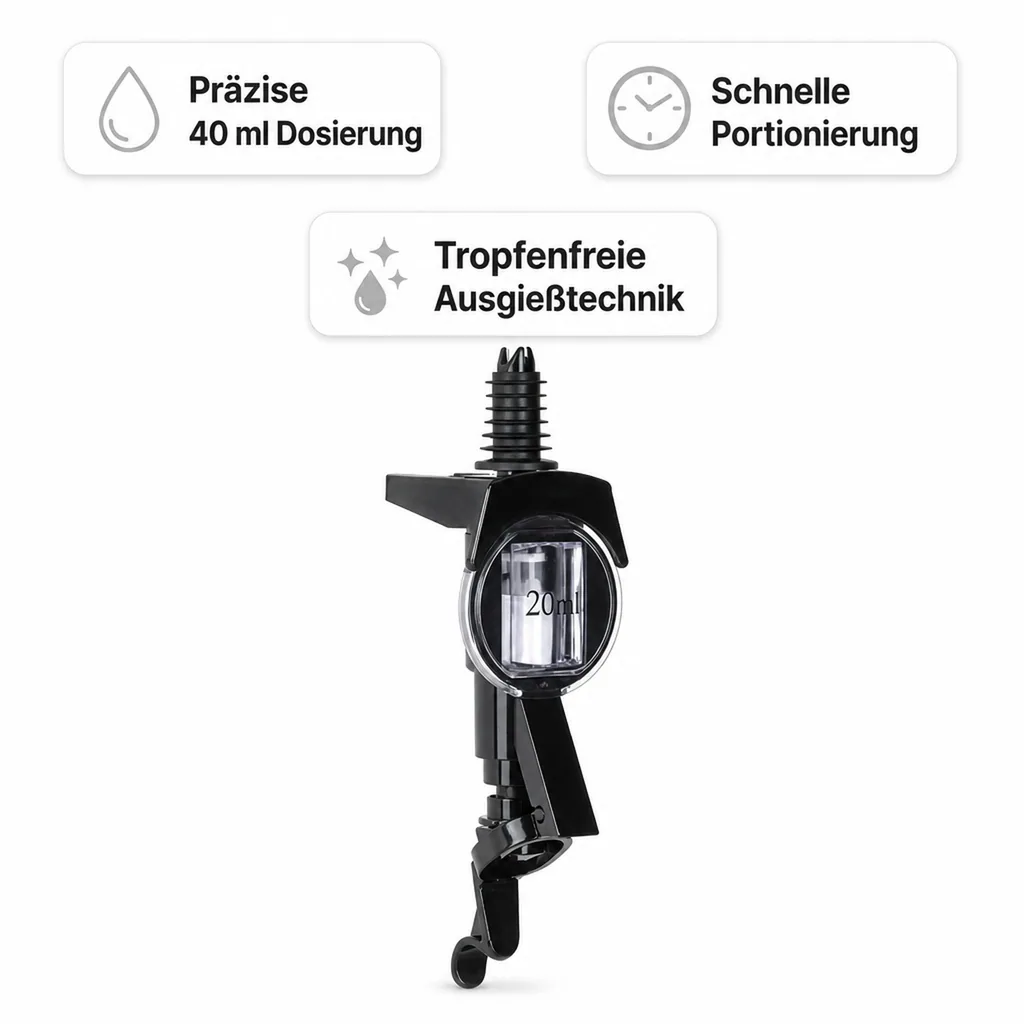 Portionierer, Schnapsausgießer, Spirituosen Dosierer - Spirit Master, Anisfest - !NEUE TECHNIK!, Ausschankmenge: 40 ml