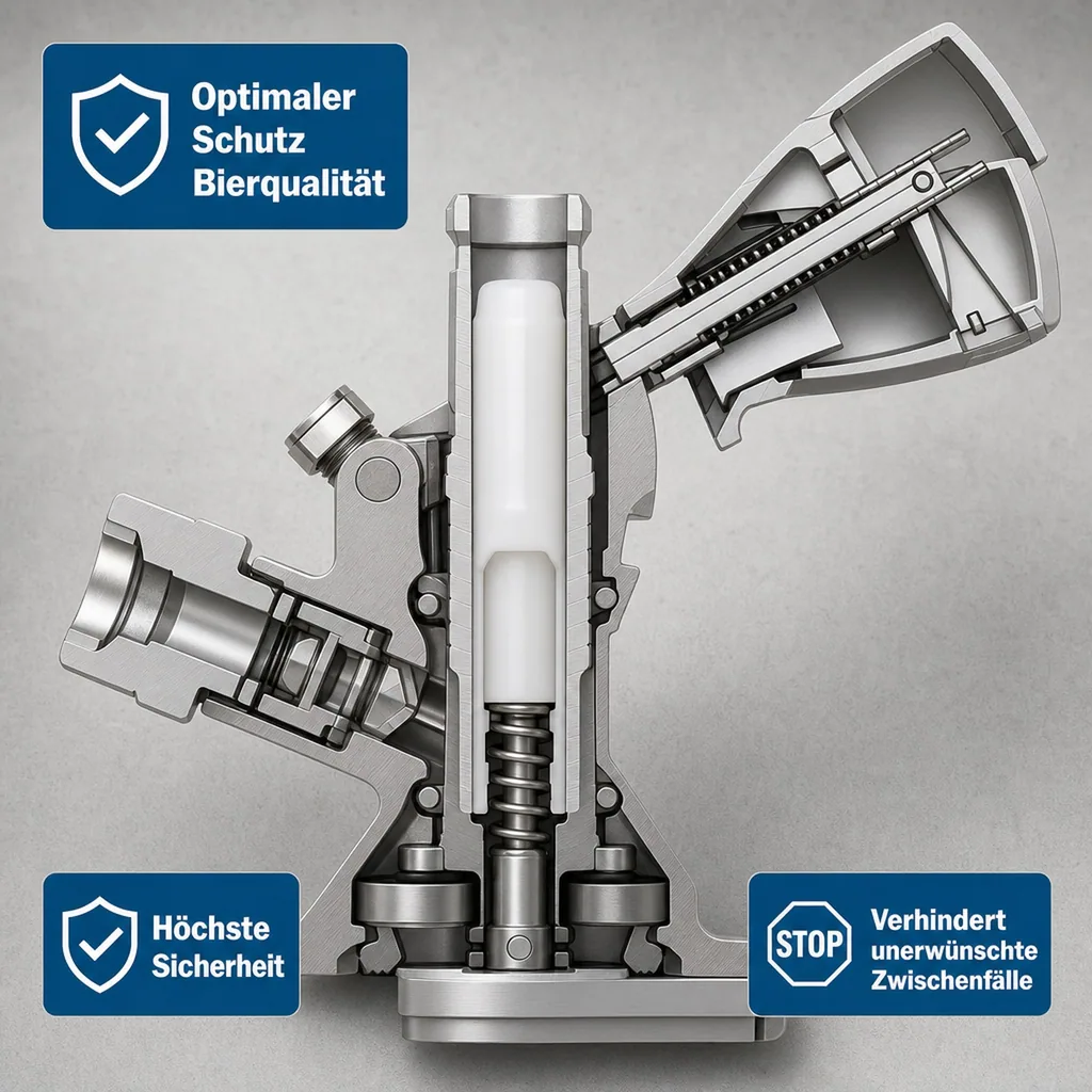 Rückschlagkegel für Keg - Verschluss (Hiwi und Micro Matic)