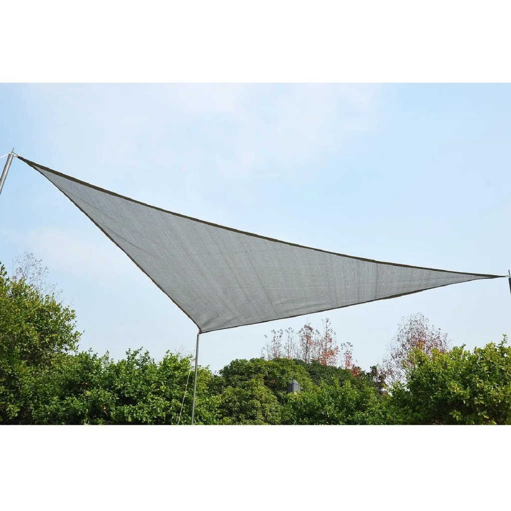 Sonnensegel Grau Dreiecke/4x4x4 m HDPE