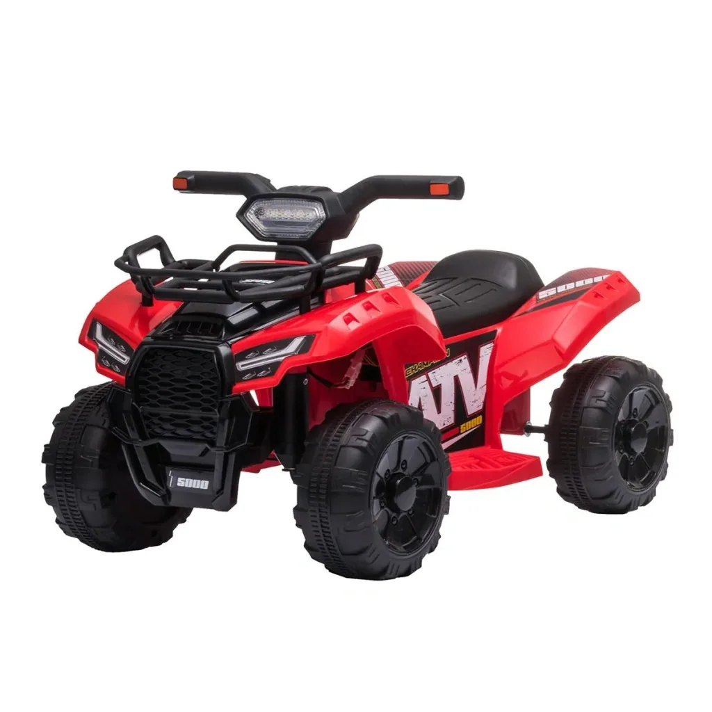 Mini Elektro-Quad Kinder Elektro ATV Kinderwagen LED Frontlicht Kinderfahrzeug Kindermotorrad Elektroquad für 18-36 Mo