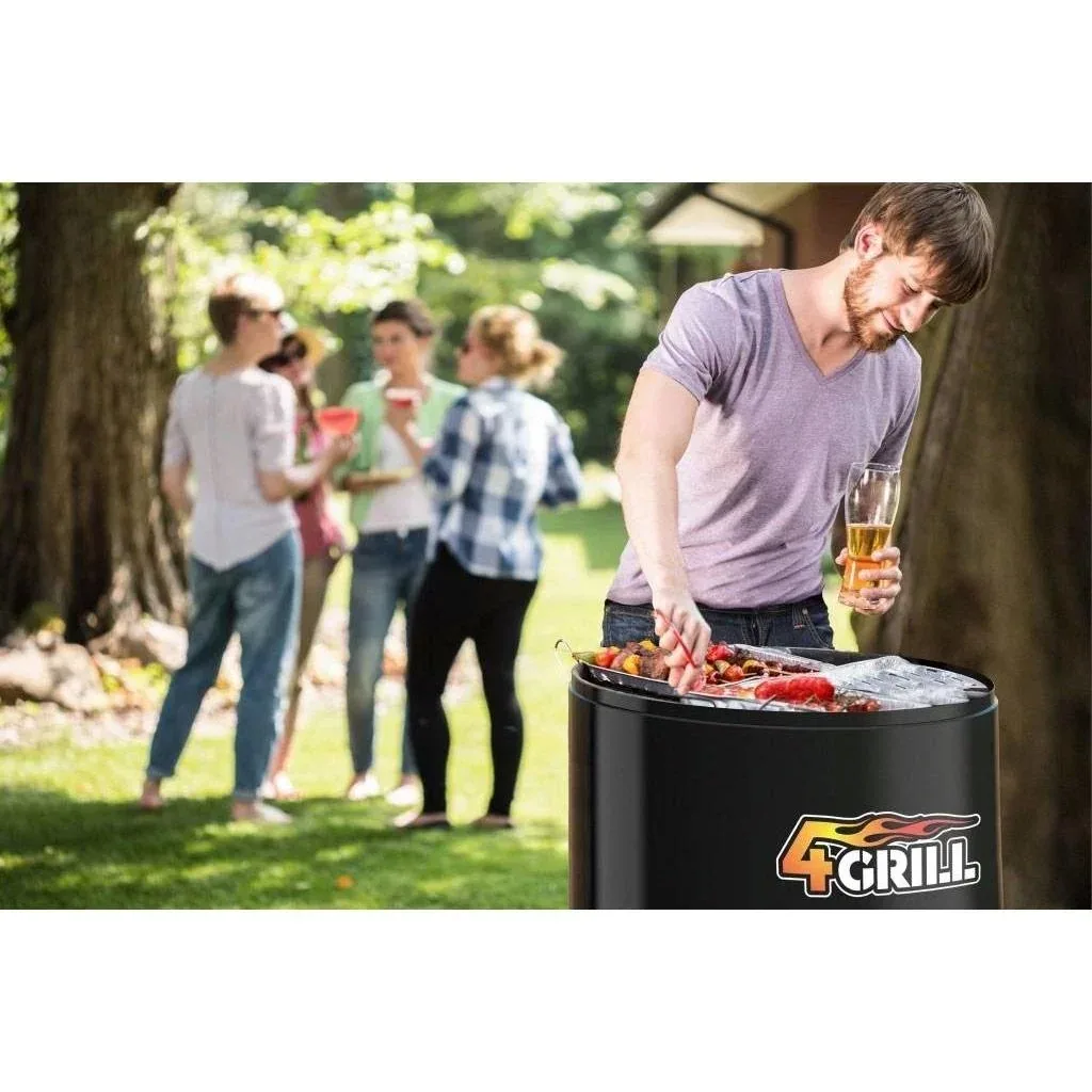 4Grill 4-in-1- BBQ mit 4Grill-Tragekoffer