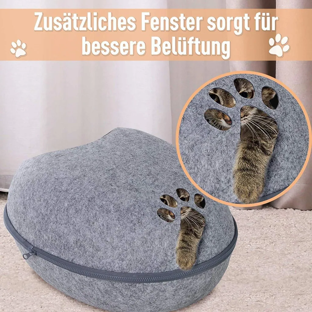 Katzenhöhle mit Wärmefunktion