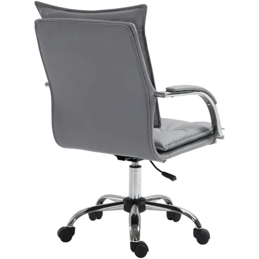 Bürostuhl Drehstuhl höhenverstellbar rollbar ergonomisch PU grau 64 x 57 x (91 101) cm