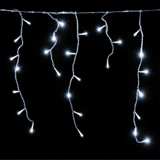 LED-Kette fallender Regen weiß und Fernbedienung