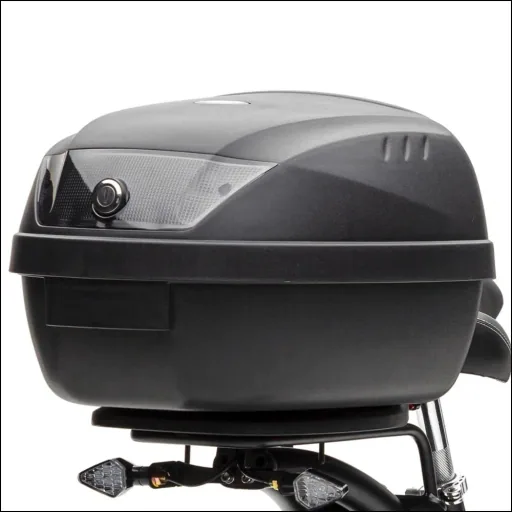 Forca E-Roller "Knumo" 45 km/h, 1500 Watt Safety Plus inklusive Blinkanlage, Gepäck-Case und Lithium-Akku schwarz