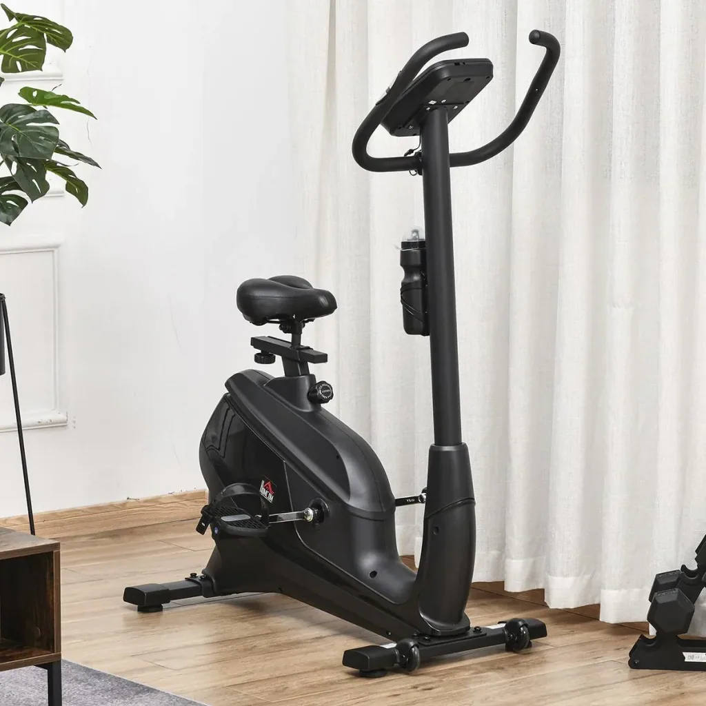 Heimtrainer Fahrradtrainer Trimmrad Magnetisch Pulsmessung LCD-Computer-Display Fitness Fahrrad einstellbar 150 kg Stahl
