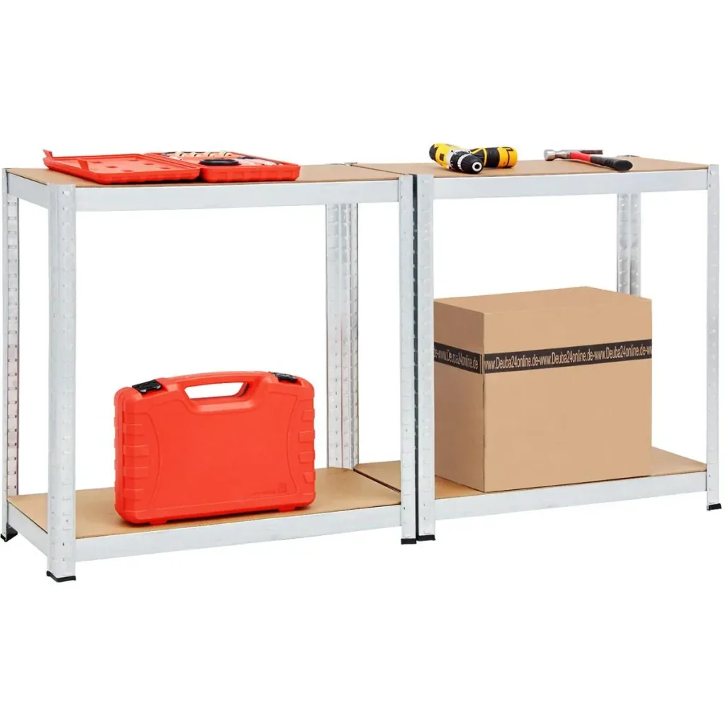 Verstärktes Lagerregal 5 Fachböden - MDF - 160 x 90 x 40 cm max 700kg