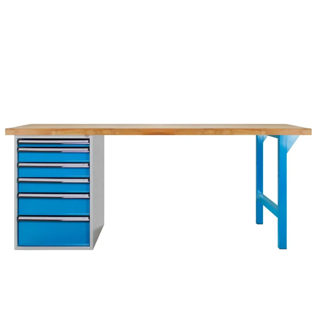 Werkbank 2000 mit Schubladenbox, 6 Schubladen