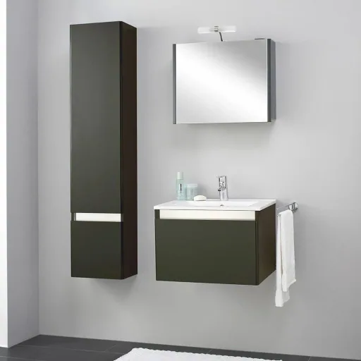Badezimmermöbel Stripe 60cm - schwartz