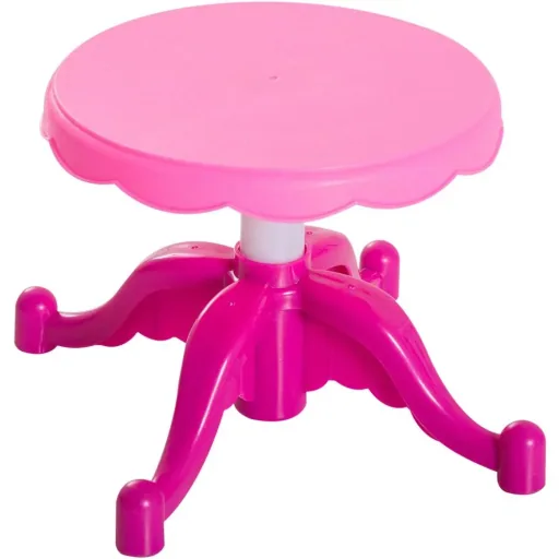 Kinderschminktisch Frisiertisch mit Klavier Rosa